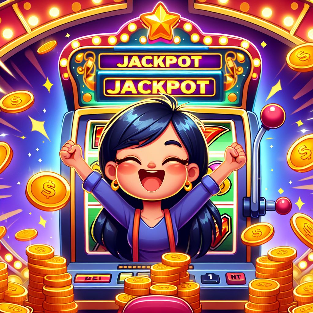 555bat slot machine characters with golden coins and jackpot symbols